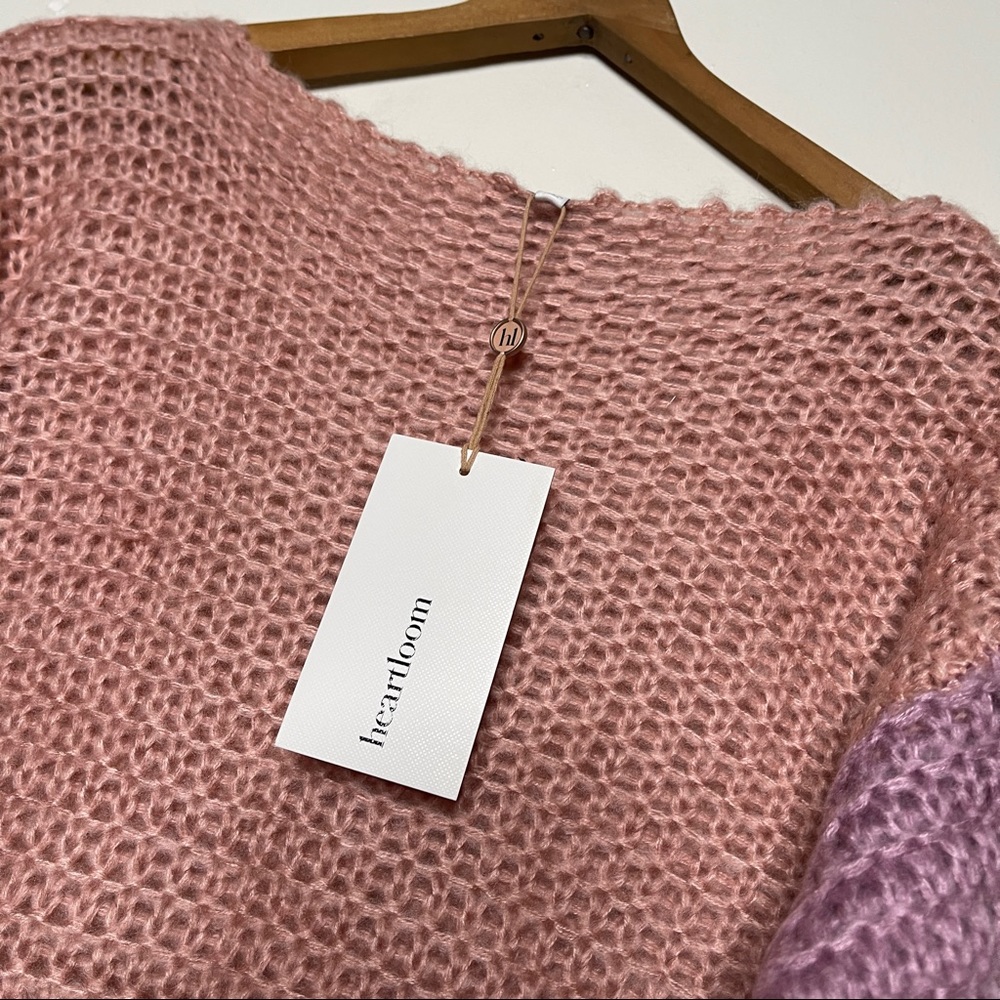 Anthropologie Heartloom Metallic Stripe Sweater - Picture 4 of 7